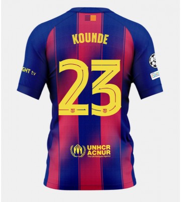 Barcelona Jules Kounde #23 Primera Equipación 2025-26 Manga Corta